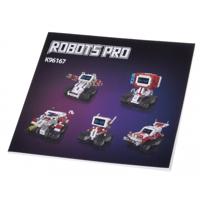 Robots Pro 5in1 techninis konstruktorius su pulteliu ir LED ekranu