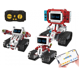 Robots Pro 5in1 techninis konstruktorius su pulteliu ir LED ekranu