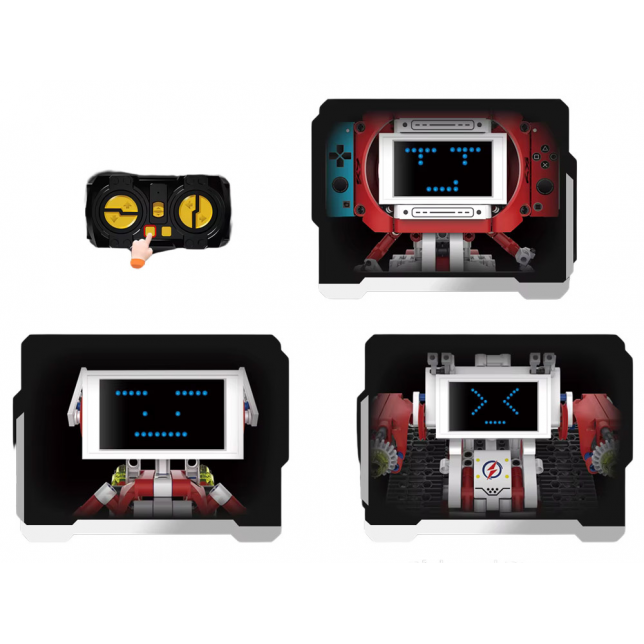Robots Pro 5in1 techninis konstruktorius su pulteliu ir LED ekranu