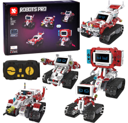 Robots Pro 5in1 techninis konstruktorius su pulteliu ir LED ekranu