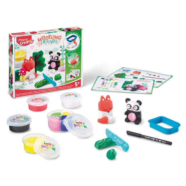 Lipdymo masės rinkinys Maped Creativ Modeling Friends