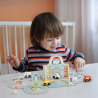 TOOKY TOY „Mini Miestas“ – Nešiojamas Automobilių Žaidimų Rinkinys Krepšyje
