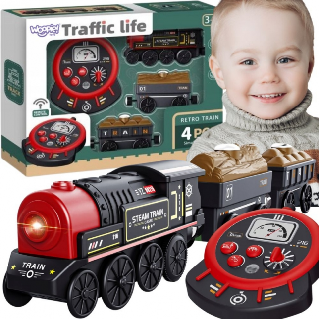 Woopie elektinis traukinukas ''Retro''