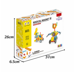 3D Magnetiniai blokeliai ''Transportas'' 80vnt.