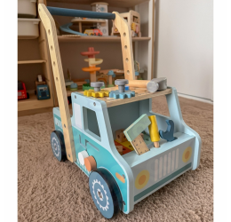 Tooky Toy medinė vaikštynė–dirbtuvės