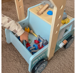 Tooky Toy medinė vaikštynė–dirbtuvės