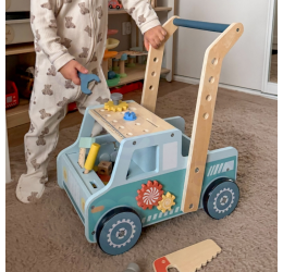 Tooky Toy medinė vaikštynė–dirbtuvės