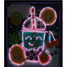 Kūrybinis rinkinys šviečiantis neoninis ''Bubble Tea''
