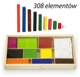 Viga klasikinės ''Cuisenaire'' kaladėlės