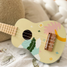 Rožinė medinė ukulele iš „Classic World“