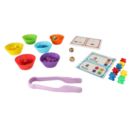 Montessori meškiukų skaičiavimo rinkinys – 44 elementai