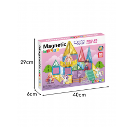 WOOPIE 3D magnetinis konstruktorius-edukacinis rinkinys-Pasakų pilis 55 vnt.