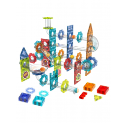 WOOPIE 3D magnetiniai konstruktoriai kamuoliukų bėgimui, 113 vnt.