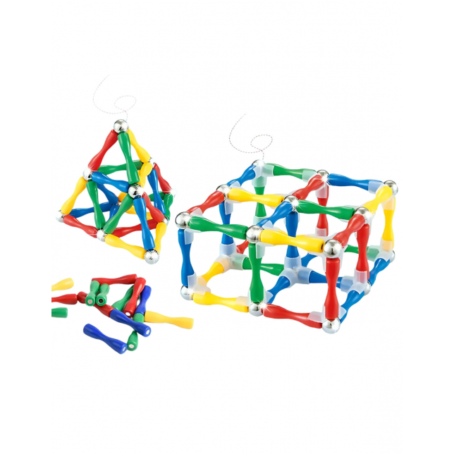 WOOPIE 3Dmagnetiniė konstruktoriaus kaladėlės 128 vnt. XXL