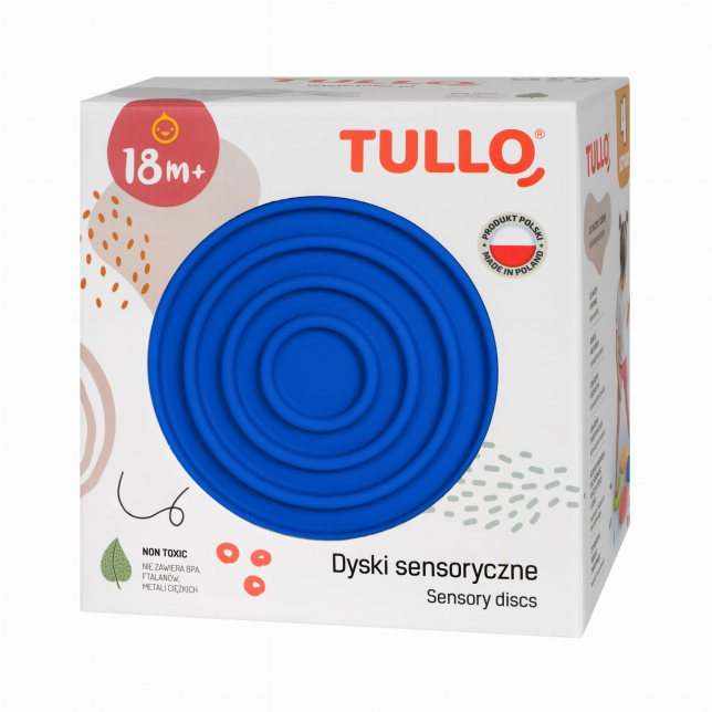Sensoriniai diskai su skirtingomis tekstūromis - 4 vnt.