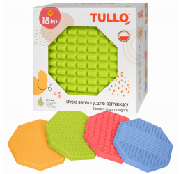Aštuonkampiai sensoriniai diskai - 4 vnt.