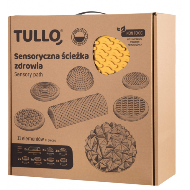 Tullo Fizjo sensoriniai takai, 11 vnt., pastelinės spalvos