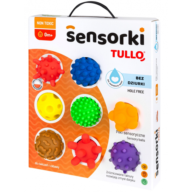 Tullo sensoriniai kamuoliukai 8 vnt. Be skylučių