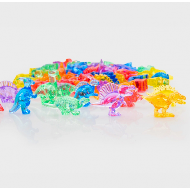 Permatomi spalvoti dinozaurai