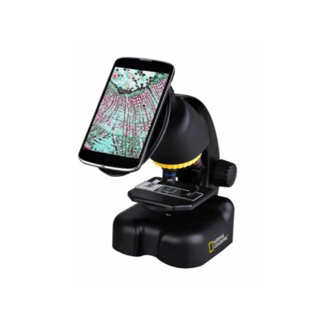 Teleskopas ir mikroskopas. Rinkinys su Smartphone laikikliu. National geographic 2/1