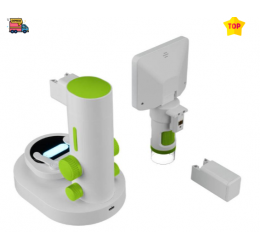 Mikroskopas su LCD Youngster, 4K nuotraukų įrašymas ir Full HD vaizdo įrašymas.