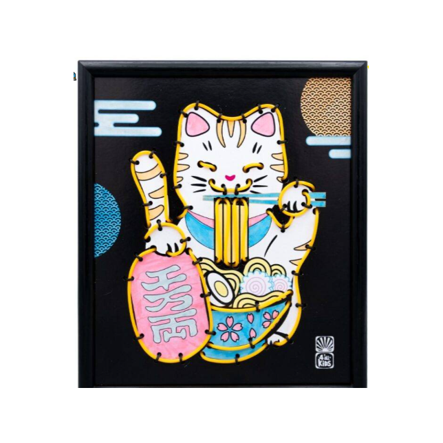 Kūrybinis rinkinys neoninis katinas Maneki-neko