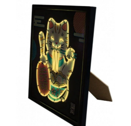 Kūrybinis rinkinys neoninis katinas Maneki-neko