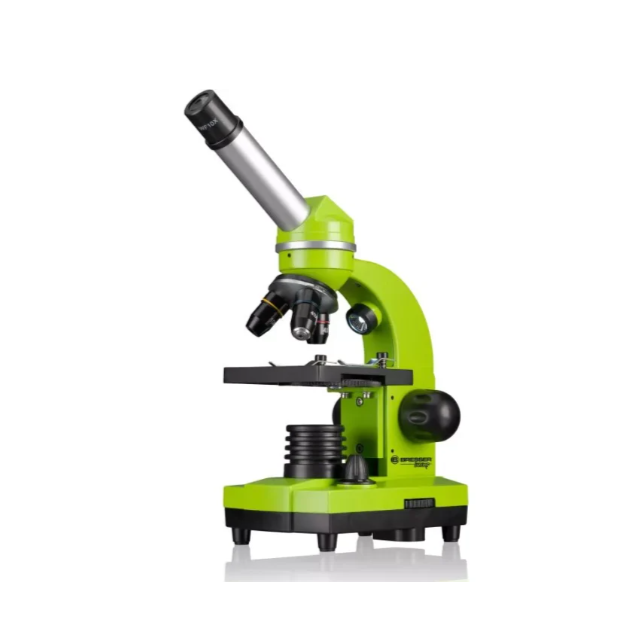 Mikroskopas JUNIOR Biolux SEL Student 40x-1600x Žalias