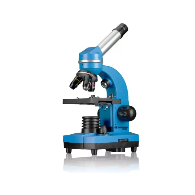 Mikroskopas JUNIOR Biolux SEL Student 40x-1600x Mėlynas