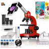 Mikroskopas BIOLUX SEL JUNIOR Student 40x-1600x Raudonas
