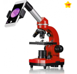 Mikroskopas BIOLUX SEL JUNIOR Student 40x-1600x Raudonas