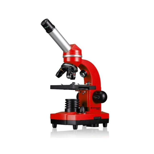 Mikroskopas BIOLUX SEL JUNIOR Student 40x-1600x Raudonas