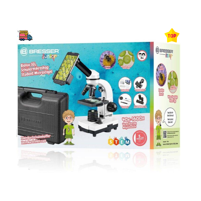 Mikroskopas Junior Biolux SEL Student 40x-1600x. Bresser