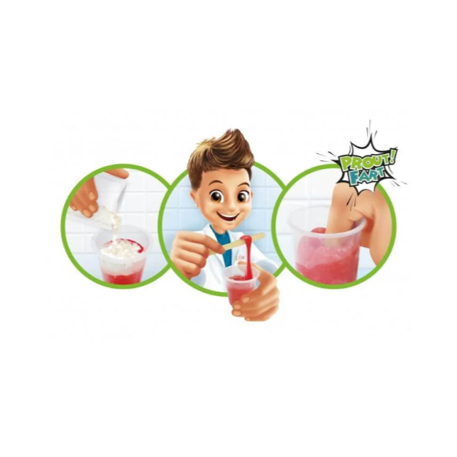 Eksperimentų rinkinys Mini Lab Slime šviečiantys tamsoje