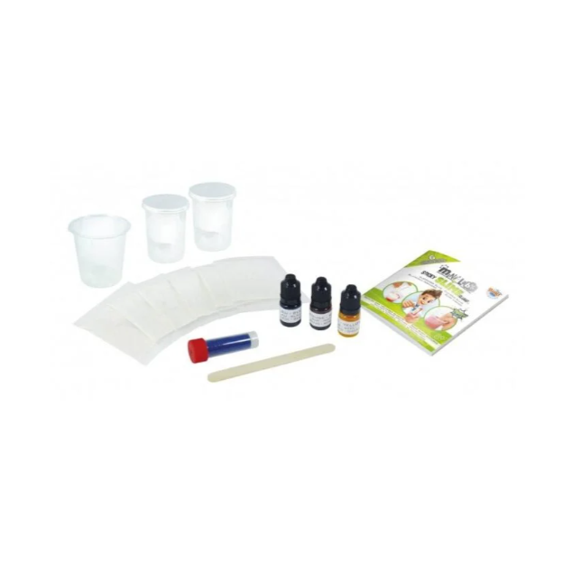 Eksperimentų rinkinys Mini Lab Slime šviečiantys tamsoje
