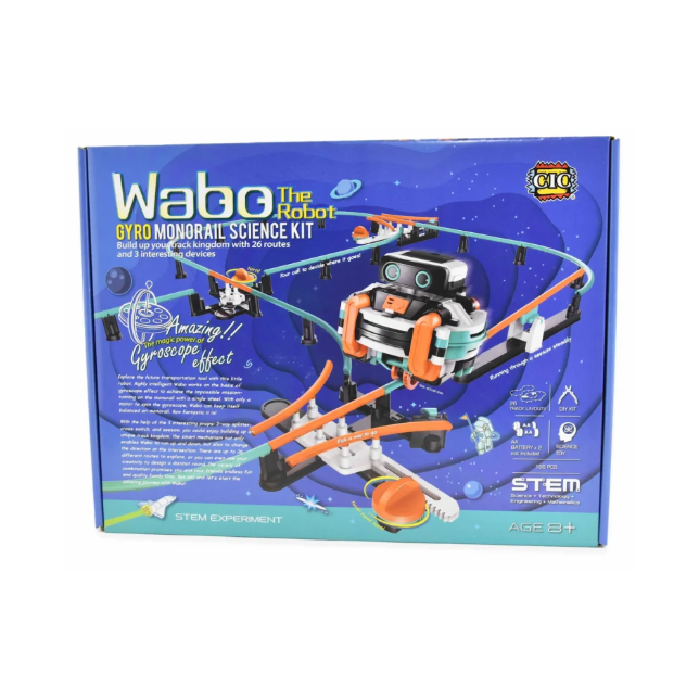 Konstruktorius robotas Wabo 26 maršrutai