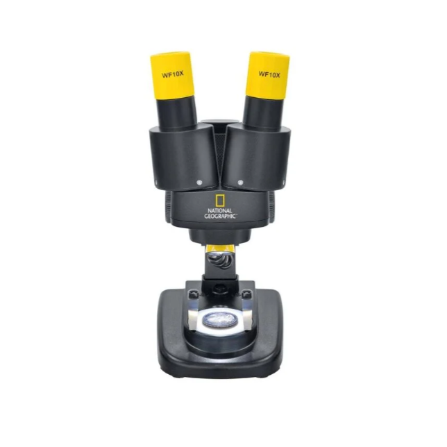 Stereo binokuliarinis mikroskopas 20x su LED apšvietimu