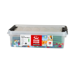 Plus Plus edukacinė dėžė, Pasaulio Vėliavos, 2400 det.