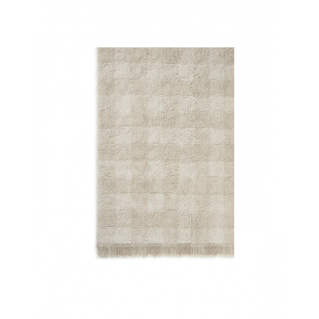 Stilingas vilnos kilimas „Vichy Matcha“ 90x120cm.