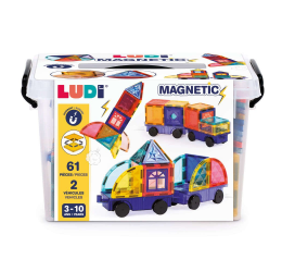 LUDI magnetinis konstruktorius su ratais