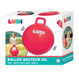 LUDI šokinėjimo kamuolys, raudonas 55 cm