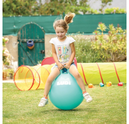 LUDI šokinėjimo kamuolys, mėlynas 55 cm