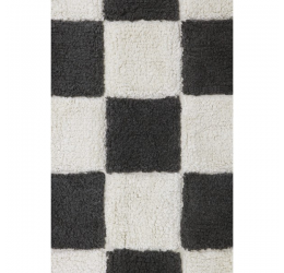 Stilingas medvilninis kilimas 120x160cm., melsvas