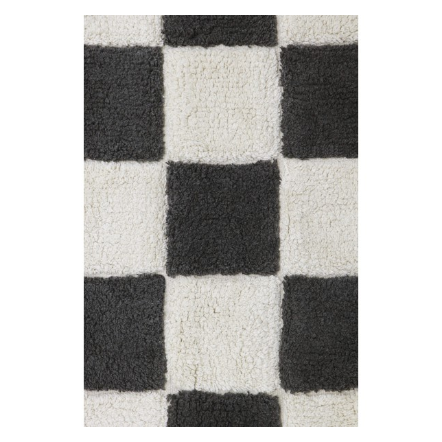 Stilingas medvilninis kilimas 120x160cm., melsvas