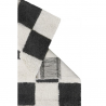 Stilingas medvilninis kilimas 120x160cm., melsvas