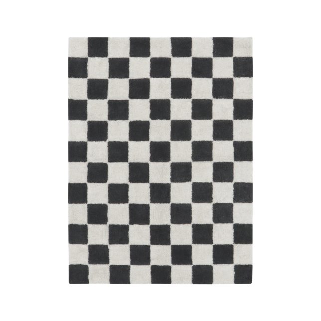 Stilingas medvilninis kilimas 120x160cm., melsvas