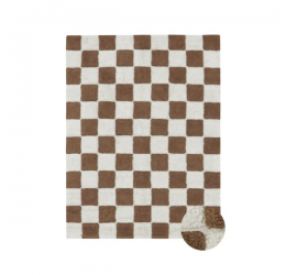 Stilingas medvilninis kilimas 120x160cm., melsvas