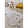 Stilingas medvilninis kilimas 120x160cm., melsvas