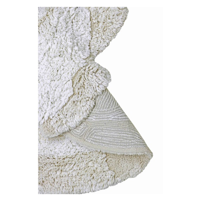 Stilingas medvilninis kilimas 120x160cm., melsvas