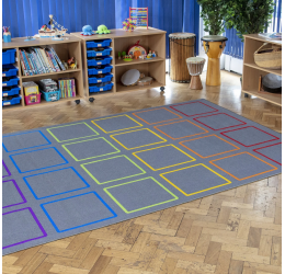 „Essentials™ Spalvoti kvadratai“ kilimas vidaus ir lauko reikmėms 300x200cm